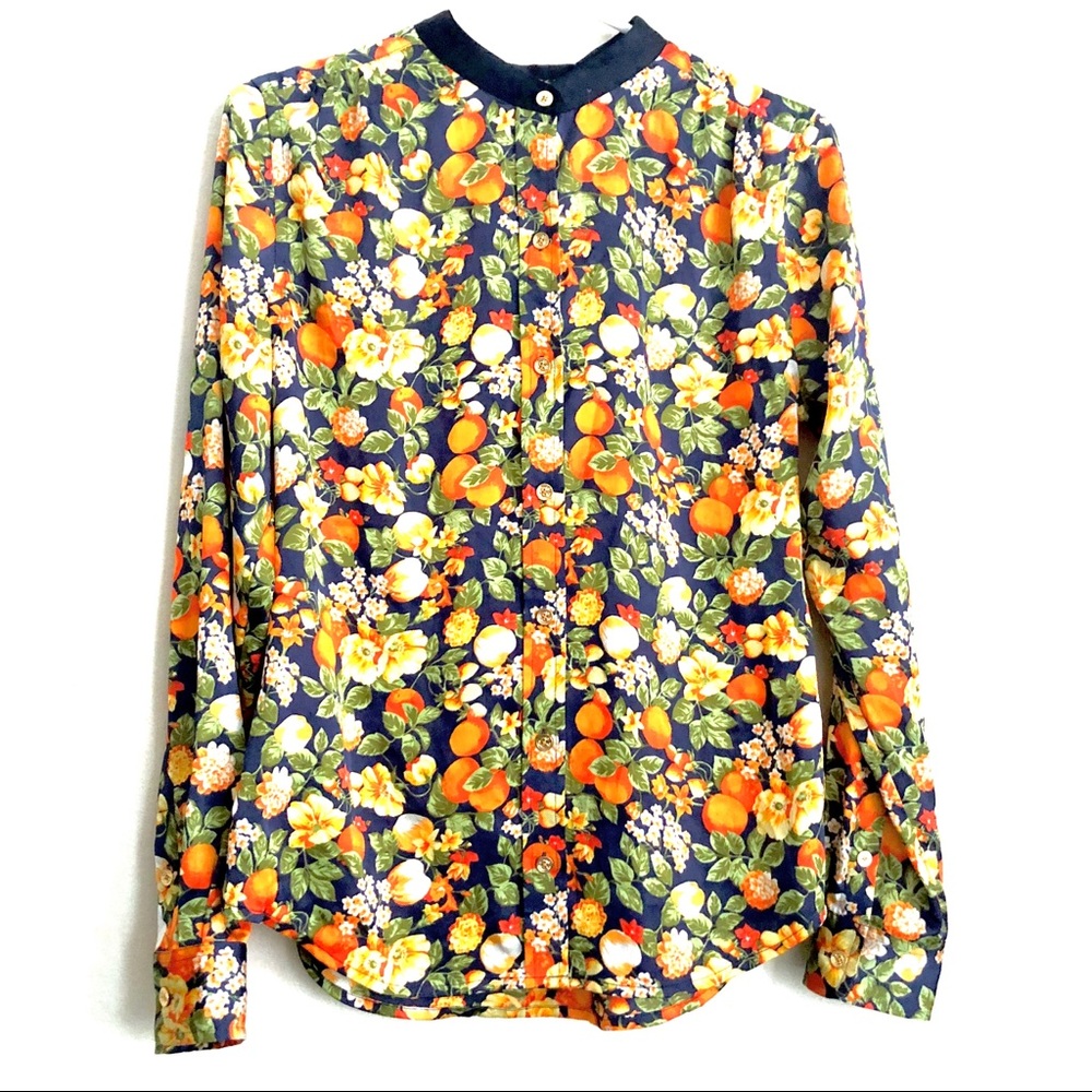 SALE 🌟C WONDER 🌟 nwt orange print button up